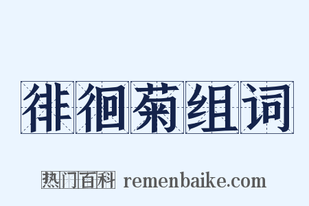 徘徊菊组词是什么意思的图片